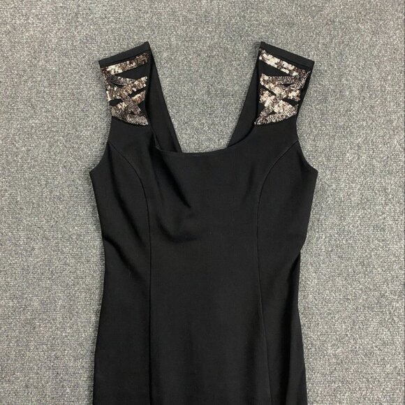 Guess‎ Dress Women's Medium Black Sheath Shift Sleeveless Viscose Blend M - Picture 5 of 8